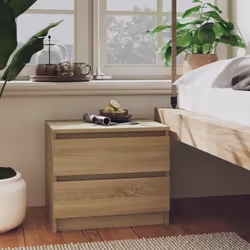 VidaXL 806200 nightstand/bedside table Oak