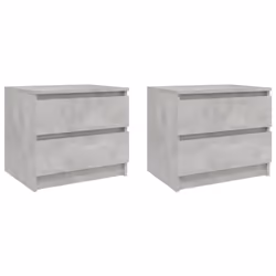 VidaXL 806202, Concrete colour, Wood, 500 mm, 390 mm, 435 mm, 2 pc(s)