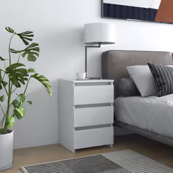VidaXL 806211 nightstand/bedside table White