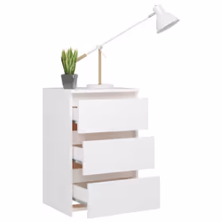 VidaXL 806211 nightstand/bedside table White - Additional view 5