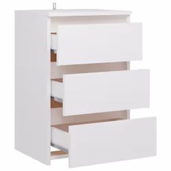 VidaXL 806212 nightstand/bedside table White - Additional view 6