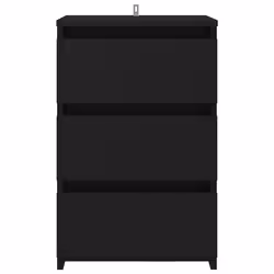 VidaXL 806213 nightstand/bedside table Black