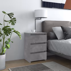 VidaXL 806219 nightstand/bedside table Concrete colour