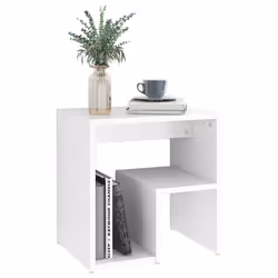 VidaXL 806328 nightstand/bedside table White - Additional view 5