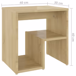 VidaXL 806335 nightstand/bedside table Oak - Additional view 6