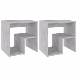 VidaXL 806337, Concrete colour, Wood, 400 mm, 300 mm, 400 mm, 2 pc(s)
