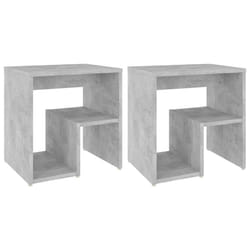 VidaXL 806337 nightstand/bedside table Concrete colour