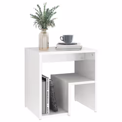 VidaXL 806340 nightstand/bedside table White - Additional view 5