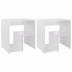 VidaXL 806341, White, Wood, 400 mm, 300 mm, 400 mm, 2 pc(s)