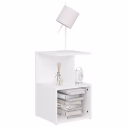 VidaXL 806347 nightstand/bedside table White - Additional view 3