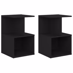 VidaXL 806349, Black, Wood, 350 mm, 350 mm, 550 mm, 2 pc(s)