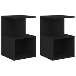 VidaXL 806349 nightstand/bedside table Black