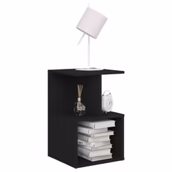 VidaXL 806349 nightstand/bedside table Black