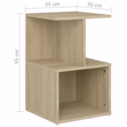 VidaXL 806352 nightstand/bedside table Oak - Additional view 6