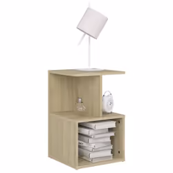 VidaXL 806353 nightstand/bedside table Oak - Additional view 3
