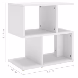 VidaXL 806364 nightstand/bedside table White - Additional view 7
