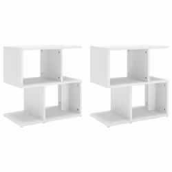 VidaXL 806365, White, Wood, 500 mm, 300 mm, 515 mm, 2 pc(s)