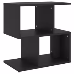 vidaXL Bedside Cabinet Black Engineered Wood Telephone Stand Nightstand Table