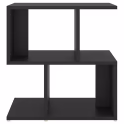 vidaXL 2x Bedside Cabinets Black Engineered Wood Telephone Stand Nightstand - Additional view 5