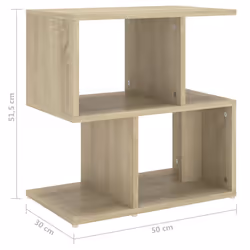 VidaXL 806370 nightstand/bedside table Oak - Additional view 7