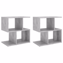 VidaXL 806373, Concrete colour, Wood, 500 mm, 300 mm, 515 mm, 2 pc(s)