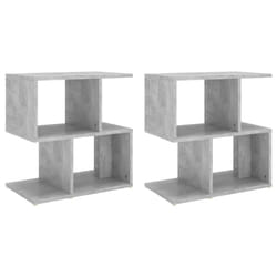 VidaXL 806373 nightstand/bedside table Concrete colour