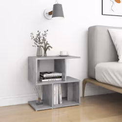 VidaXL 806373 nightstand/bedside table Concrete colour