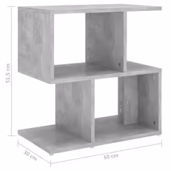 VidaXL 806373 nightstand/bedside table Concrete colour - Additional view 7