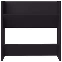 vidaXL 4x Wall Shoe Cabinets Black Engineered Wood Hanging Shoe Organiser Rack - Additional view 5