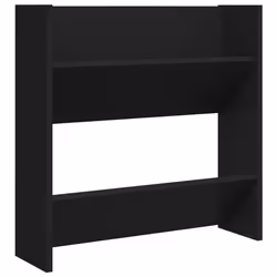 vidaXL 4x Wall Shoe Cabinets Black Engineered Wood Hanging Shoe Organiser Rack - Additional view 6