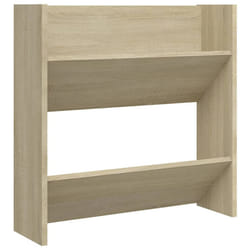vidaXL Wall Shoe Cabinet Shoe Rack Hall Shoe Storage Cupboard Engineered Wood - sonoma oak, 1 pcs/ 60 cm/ 60 cm