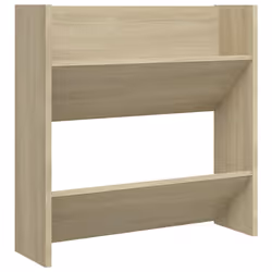 vidaXL Wall Shoe Cabinet Shoe Rack Hall Shoe Storage Cupboard Engineered Wood - sonoma oak, 2 pcs/ 60 cm/ 60 cm - Additional view 4