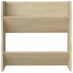 vidaXL Wall Shoe Cabinet Shoe Rack Hall Shoe Storage Cupboard Engineered Wood - sonoma oak, 2 pcs/ 60 cm/ 60 cm - Additional view 5
