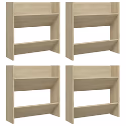 vidaXL 4x Wall Shoe Cabinets Sonoma Oak Engineered Wood Hanging Shoe Organiser