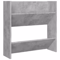 vidaXL Wall Shoe Cabinet Shoe Rack Hall Shoe Storage Cupboard Engineered Wood - concrete grey, 1 pcs/ 60 cm/ 60 cm