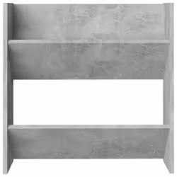 vidaXL Wall Shoe Cabinet Shoe Rack Hall Shoe Storage Cupboard Engineered Wood - concrete grey, 2 pcs/ 60 cm/ 60 cm - Additional view 5