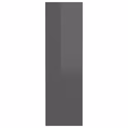 vidaXL 2x Wall Shoe Cabinets High Gloss Grey Engineered Wood Hanging Shoe Rack - Additional view 7