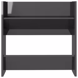 vidaXL 4x Wall Shoe Cabinets High Gloss Grey Engineered Wood Shoe Rack Cabinet - Additional view 6