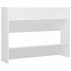 vidaXL Wall Shoe Cabinet Shoe Rack Hall Shoe Storage Cupboard Engineered Wood - white, 2 pcs/ 60 cm/ 80 cm - Additional view 4