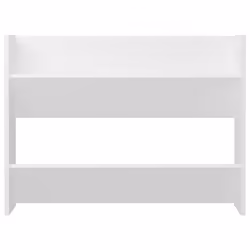 vidaXL Wall Shoe Cabinet Shoe Rack Hall Shoe Storage Cupboard Engineered Wood - white, 2 pcs/ 60 cm/ 80 cm - Additional view 5