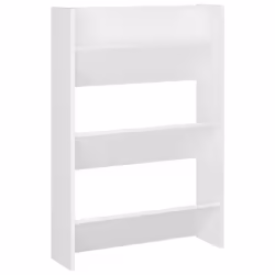 vidaXL Wall Shoe Cabinet Shoe Rack Hall Shoe Storage Cupboard Engineered Wood - white, 1 pcs/ 90 cm/ 60 cm