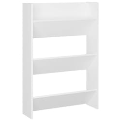 vidaXL Wall Shoe Cabinet Shoe Rack Hall Shoe Storage Cupboard Engineered Wood - white, 1 pcs/ 90 cm/ 60 cm