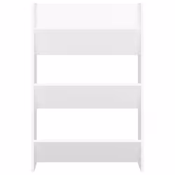 vidaXL 2x Wall Shoe Cabinets White Chipboard Hanging Shoe Organiser Rack Shelf - Additional view 6