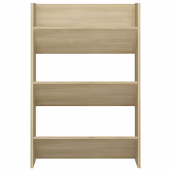 vidaXL Wall Shoe Cabinet Shoe Rack Hall Shoe Storage Cupboard Engineered Wood - sonoma oak, 2 pcs/ 90 cm/ 60 cm - Additional view 5