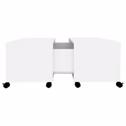 vidaXL Coffee Table White Engineered Wood Home Couch Side Centre Accent Table - Additional view 5