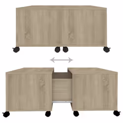 vidaXL Coffee Table Sonoma Oak Chipboard Home Couch Side Centre Accent Table - Additional view 7