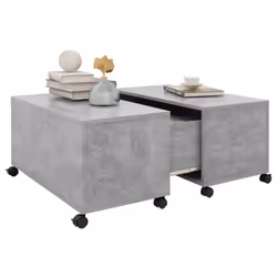 vidaXL Coffee Table Concrete Grey Engineered Wood Couch Centre Accent Table