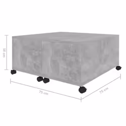 vidaXL Coffee Table Concrete Grey Engineered Wood Couch Centre Accent Table - Additional view 8