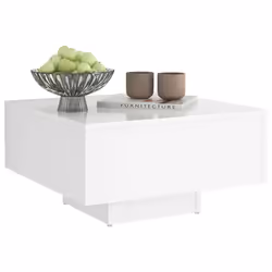 vidaXL Coffee Table White Engineered Wood Couch Side Centre End Accent Table