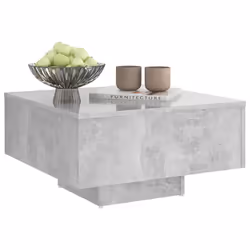 vidaXL Coffee Table Concrete Grey Engineered Wood Couch Centre Accent Table
